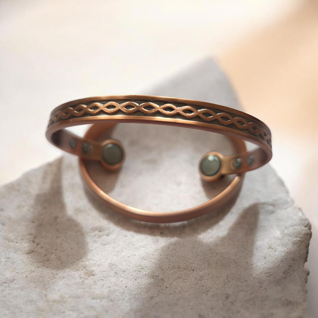 99,9% Kupferarmband mit 2 großen und 4 kleine Magneten