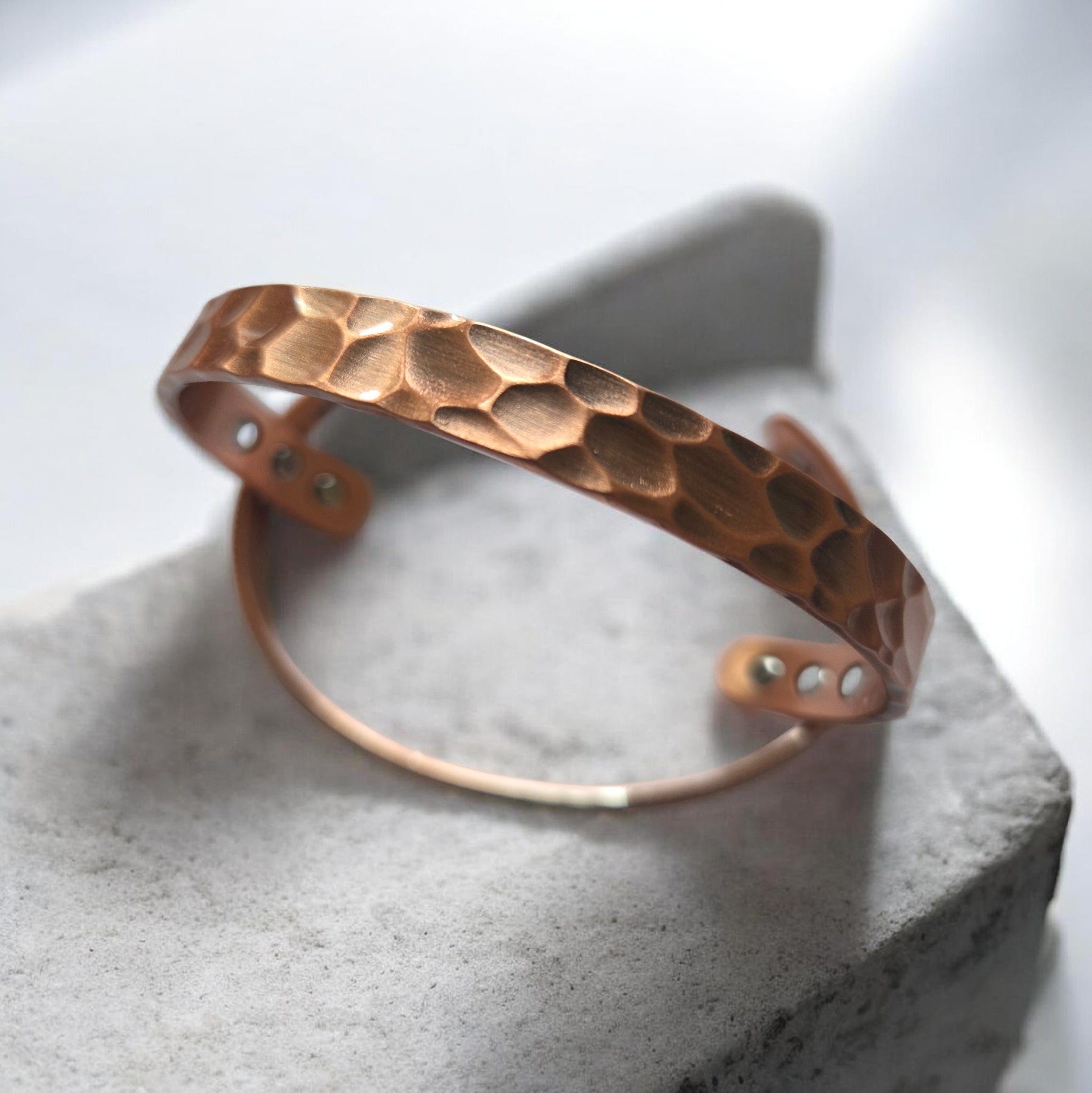 99,9 % Kupferarmband mit 6 Magnete