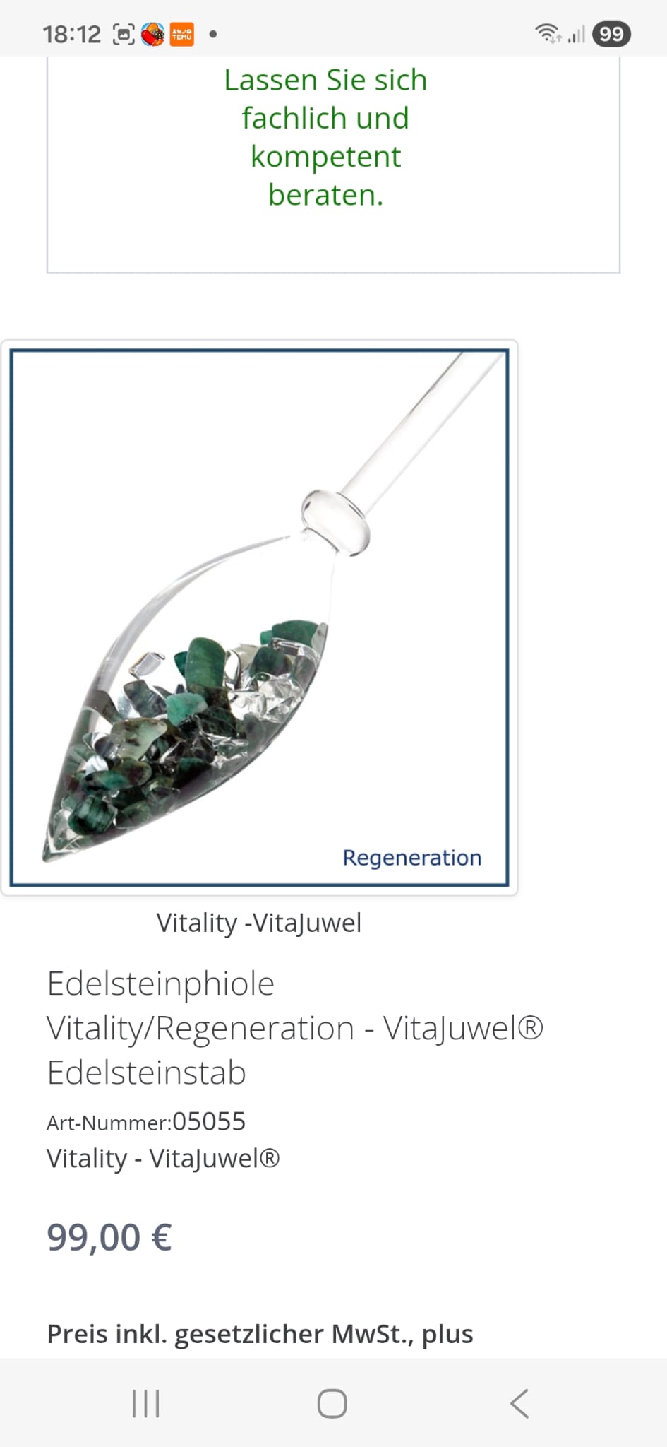 VitaJuwel Phiole Happiness