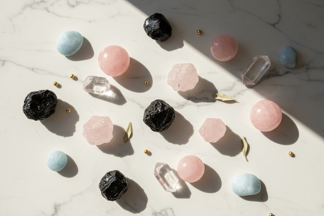 Circle of Power Flat Lay